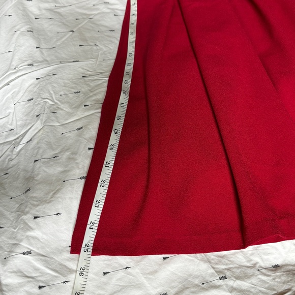 Red Twik Retro Midi Skirt - Picture 2 of 6
